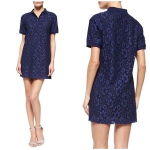 MSGM Floral Lace Polo Dress Made in Italy
